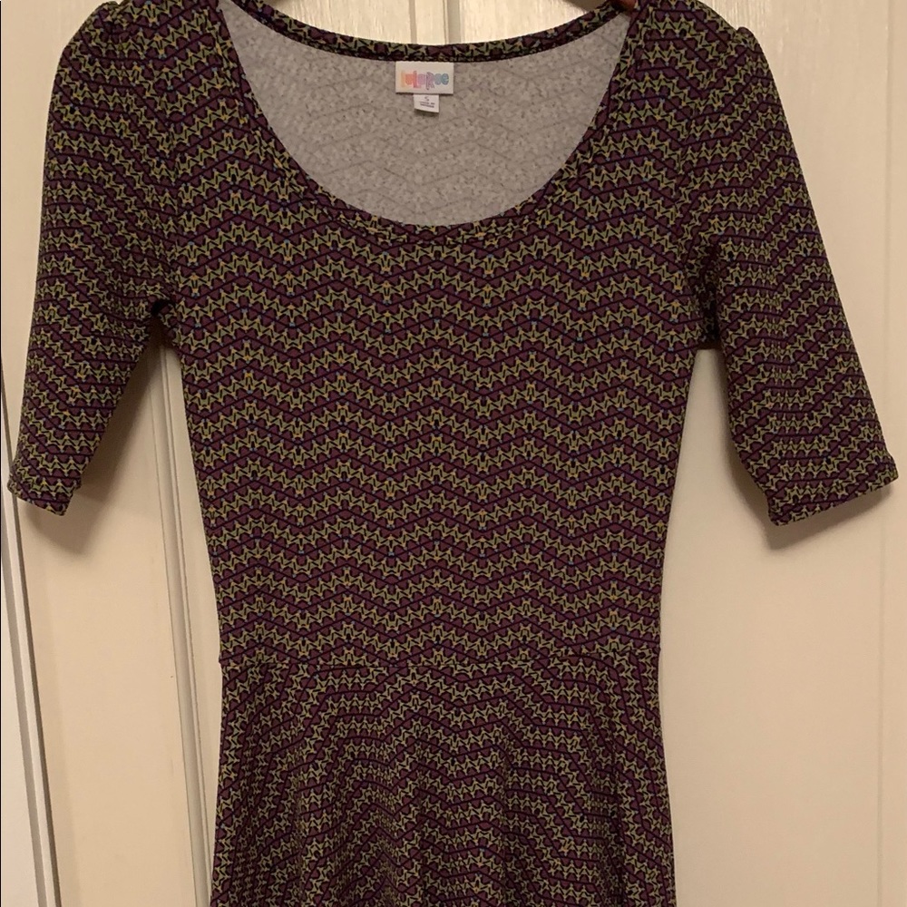 Lularoe Amelia dress, size small, very gently worn